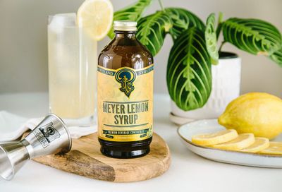 Portland Syrups Meyer Lemon Syrup - Premium Beverage Concentrate for Delicious Cocktails, Tea, Soda, Coffee Drinks, Baking, and More - 12 oz with 24 Servings (Pack of 2)