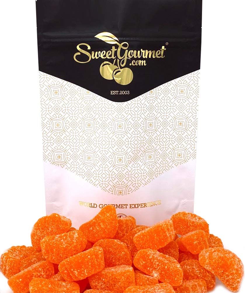 SweetGourmet Orange Fruit Slices | Bulk Jelly Candy | 1 Pound