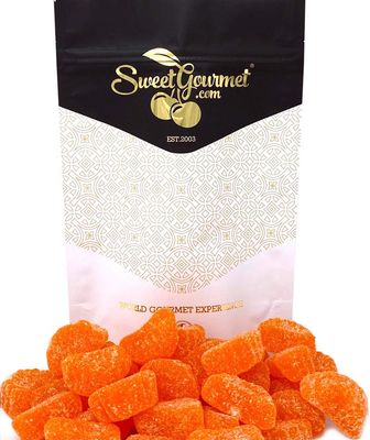 SweetGourmet Orange Fruit Slices | Bulk Jelly Candy | 1 Pound