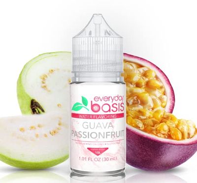 Everyday Basis Water Flavoring - Liven Up Your Water - Great Taste - Great Flavors - Keto Friendly, 0 Calories - No Dyes or Food Coloring (Guava Passionfruit) (Pack of 3)