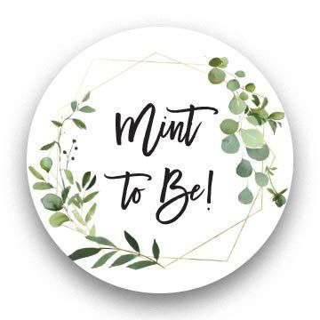 1 Round Mint to Be Candy Favor Stickers - 126 Labels