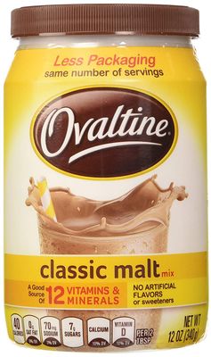 Ovaltine Classic Malt Flavored Milk Mix, 12 oz