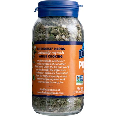 Litehouse Freeze Dried Poultry Herb Blend - Substitute for Fresh Poultry Herb, Jar Contains 7 Herbs, Organic, Poultry Herb Blend Seasoning, Non-GMO, Gluten-Free - 0.46 Ounce 2-Pack