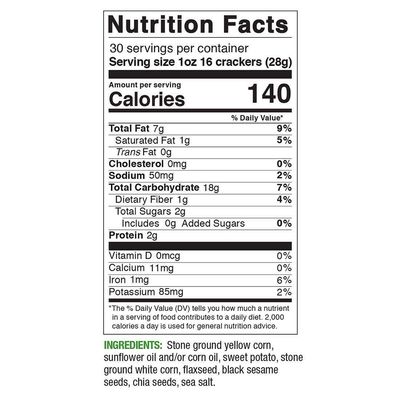 RW Garcia Organic Sweet Potato Cracker, 15 Ounce (Pack of 2)