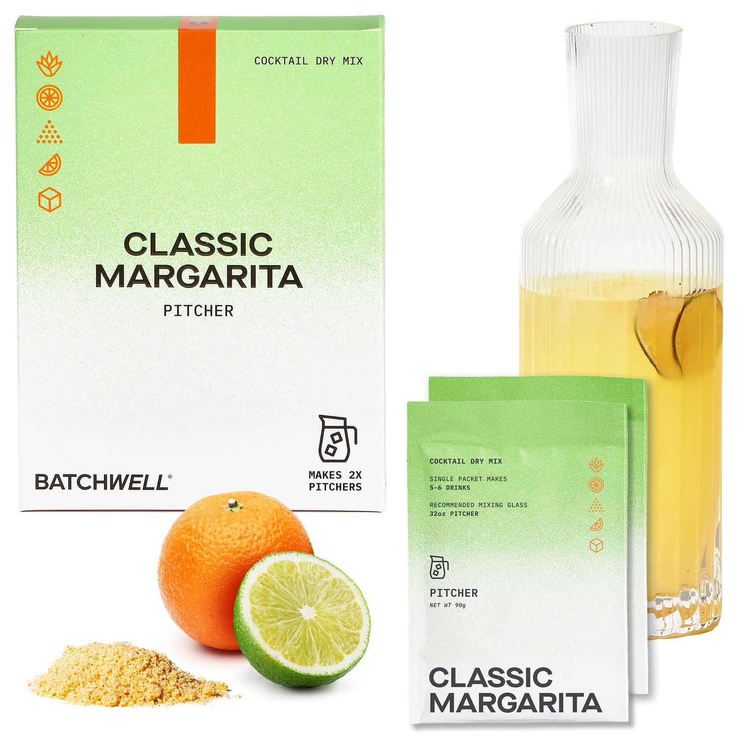 Batchwells Classic Margarita Mix Pitcher Mocktails NonAlcoholic Drinks  Drink Mixers For Cocktails Margarita Mixer Alcoholic Mocktail Mixers Cocktail Mixers True lime No Artificial Sweeteners