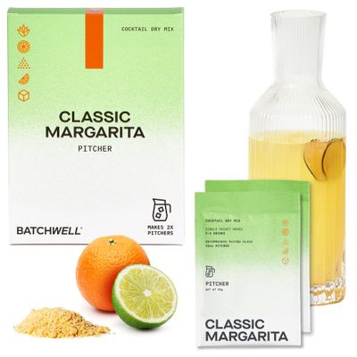 Batchwells Classic Margarita Mix Pitcher Mocktails NonAlcoholic Drinks  Drink Mixers For Cocktails Margarita Mixer Alcoholic Mocktail Mixers Cocktail Mixers True lime No Artificial Sweeteners
