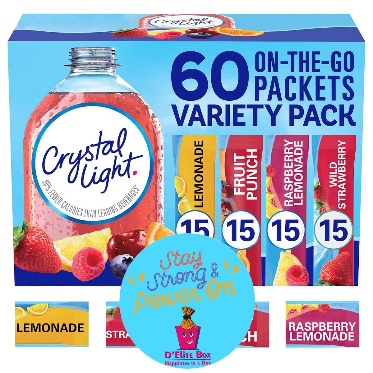 Crystal Light Sugar-Free - Lemonade - 16.9 oz. container and comes