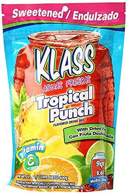 Klass Tropical Punch Flavored Drink Mix with Dried Fruit (Pack of 2)