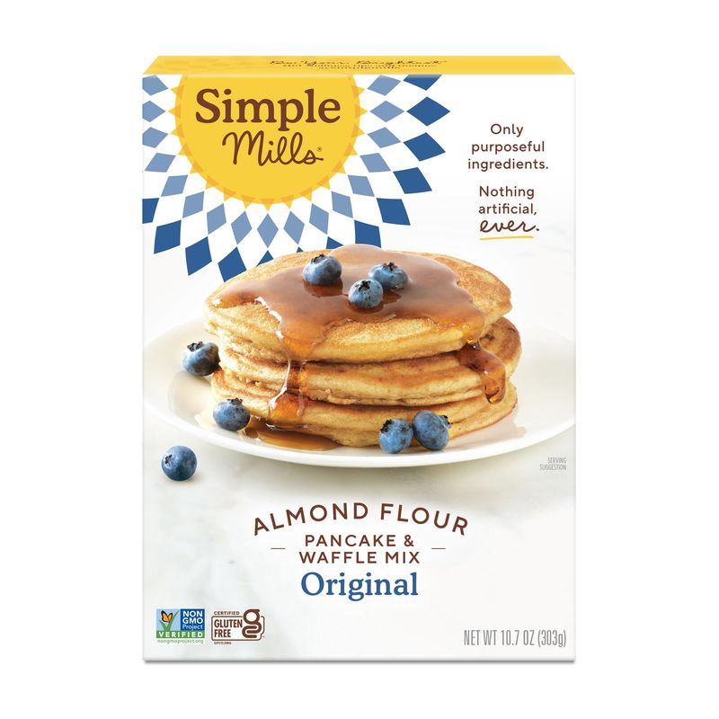 Simple Mills Almond Flour Pancake Mix &amp; Waffle Mix, Gluten Free, Made with whole foods, (Packaging May Vary), 10.7 Ounce (Pack of 1)
