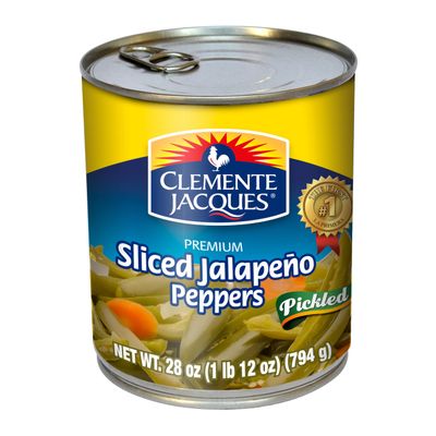 Clemente Jacques Sliced Jalapeo Peppers, 28 oz (Pack of 12)