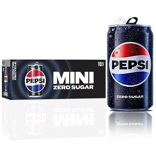 Pepsi Zero Sugar Mini Cans, 7.5 Oz (Pack of 10)