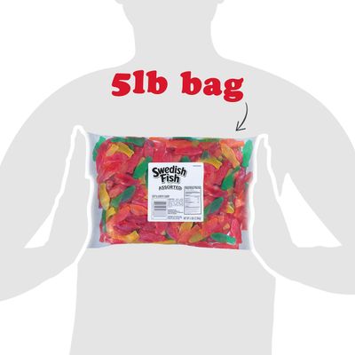 SWEDISH FISH Assorted Soft &amp; Chewy Candy, 5 lb