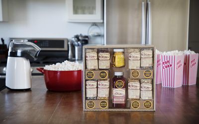 Amish Country Popcorn | 8-4 oz Bags | Stovetop Popping Sampler Pack with Canola Oil - 16 oz and BallPark ButterSalt - 4.5 oz | Old Fashioned, Non-GMO and Gluten Free (Stovetop Sampler - 8-4 oz Bags)