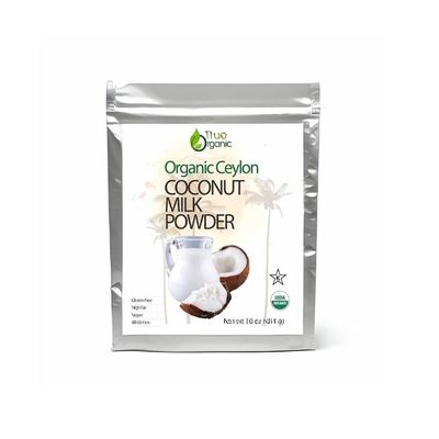 True Organic Ceylon Coconut Milk Powder, 1 Pound Bulk Bag, Certified Organic, USDA &amp; Kosher Certified, Non-GMO, Organic Coconut Milk Powder, Ceylon Premium Quality [ 16 ounces ]