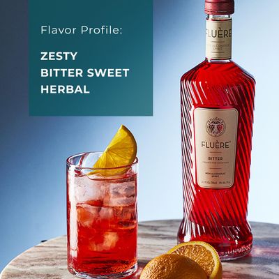 FLURE BITTER | Non Alcoholic Aperitivo Bittersweet Liqueur Alternative | Award Winning Non-Alcoholic Spirit | Ideal for Non-Alcoholic Cocktails