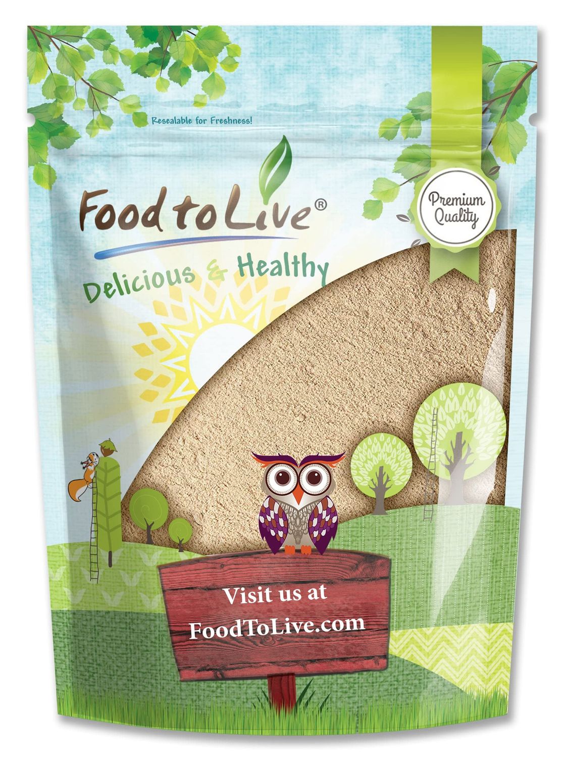 Food to Live Lucuma Powder, 12 Ounces - Raw, 100% Pure, Paleo, Keto, Vegan, Peruvian Superfood, Bulk, Great for Juice, Drinks and Smoothies, Rich in Nutrients, Natural Sweetener