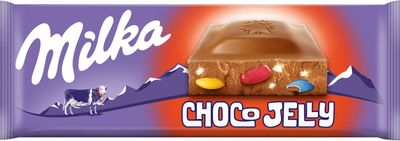 Milka Choco Jelly Milk Chocolate, Large Bar 250g