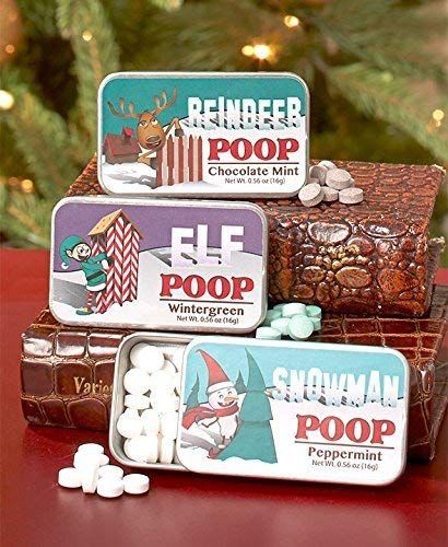 Set of 3 Novelty Character Poop Mint Tins
