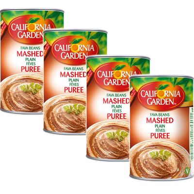 California Garden Strained Mashed Ground Fava Beans 450g (4 cans)