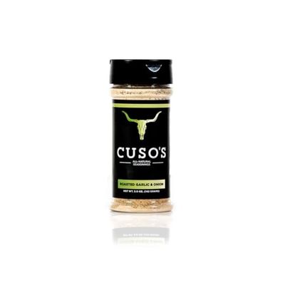 Cuso Cuts Great Tasting Roasted Garlic &amp; Onion BBQ Seasoning Rub - Contains All Natural Ingredients - Spices &amp; Rubs for Grill, BBQ &amp; Marinade - Best BBQ Rubs for Smoking - 1 Count BBQ Rub Seasoning