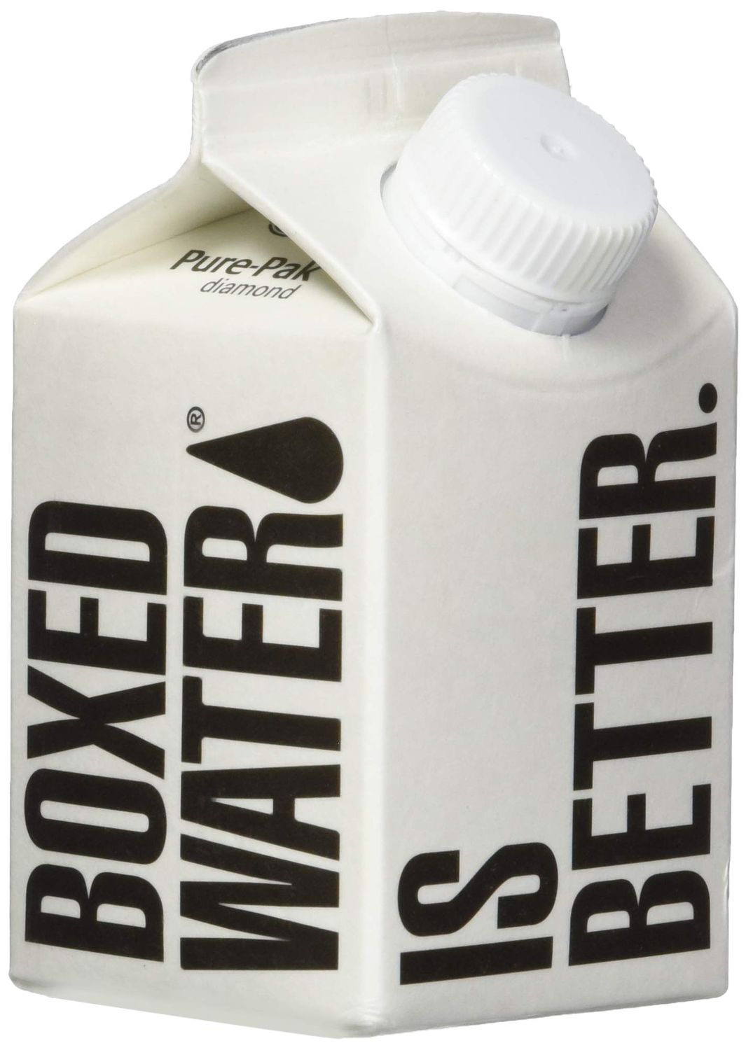 Boxed Water 8.5 oz. (Single Unit) - Purified Drinking Water in 92% Plant-Based Boxes, 100% Recyclable, BPA-Free, Refillable Cartons, Sustainable Alternative to Plastic Bottled Water