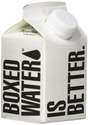 Boxed Water 8.5 oz. (Single Unit) - Purified Drinking Water in 92% Plant-Based Boxes, 100% Recyclable, BPA-Free, Refillable Cartons, Sustainable Alternative to Plastic Bottled Water