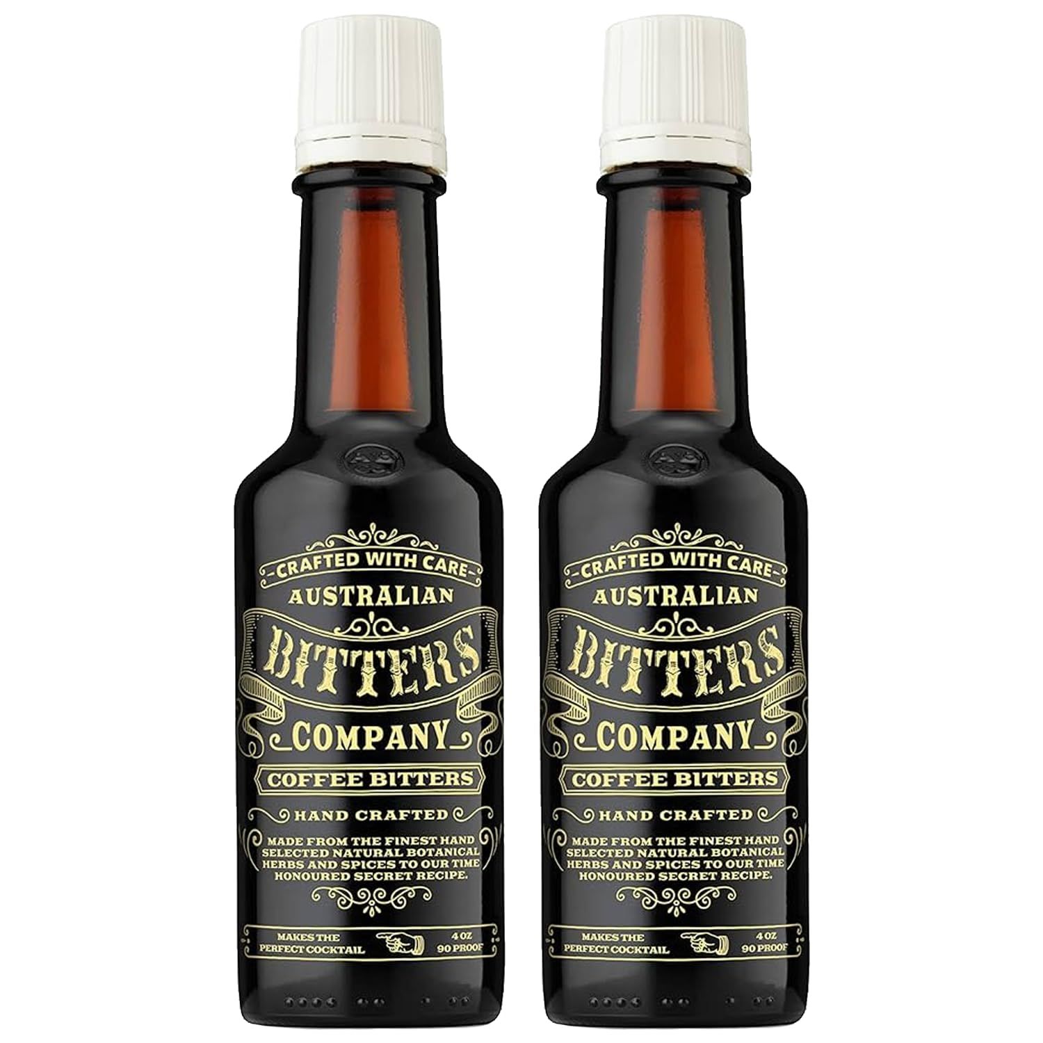 Australian Company Coffee Bitters: Elevate Your Cocktails with 4oz Bottles Perfect for Classic Mixed Drinks | 2 PACK