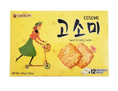Orion Gosomi Sweet &amp; Salty Cracker 216g 12 individual Packs