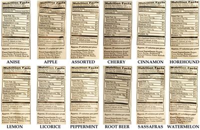Claeys Old Fashioned Hard Candy - Variety 4 Pack - Apple, Cherry, Lemon, and Watermelon - Since 1919