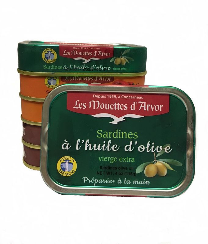 Les Mouettes d&#39;Arvor Sardines in Extra Virgin Olive Oil