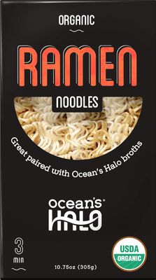 Ocean&#39;s Halo, 5 Pack Organic Ramen Noodles, Vegan, USDA Organic