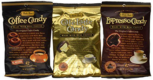 Bali&#39;s Best Coffee, Espresso and Latte Candy Three Pack, 5.3oz