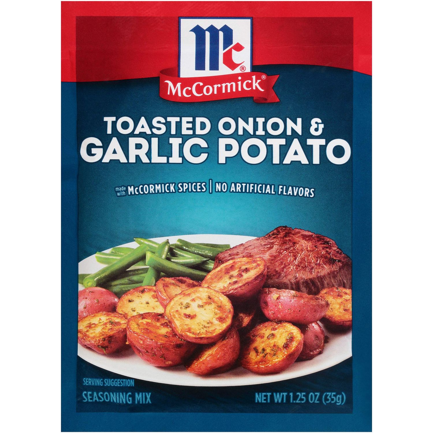 McCormick Toasted Onion &amp; Garlic Potato Seasoning Mix, 1.25 oz