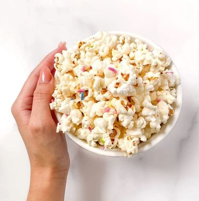 The Safe + Fair Food Company Birthday Cake Drizzled Popcorn,7.5