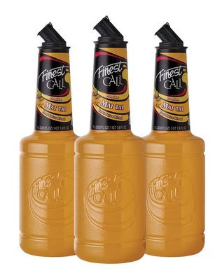 Finest Call Premium Mai Tai Drink Mix, 1 Liter Bottle (33.8 Fl Oz), Pack of 3