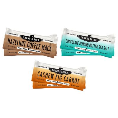 Thunderbird Real Food Bars, Seasonal Variety Pack, Gluten Free, Paleo, Vegan Snack Food Bars, 61.2 Ounce