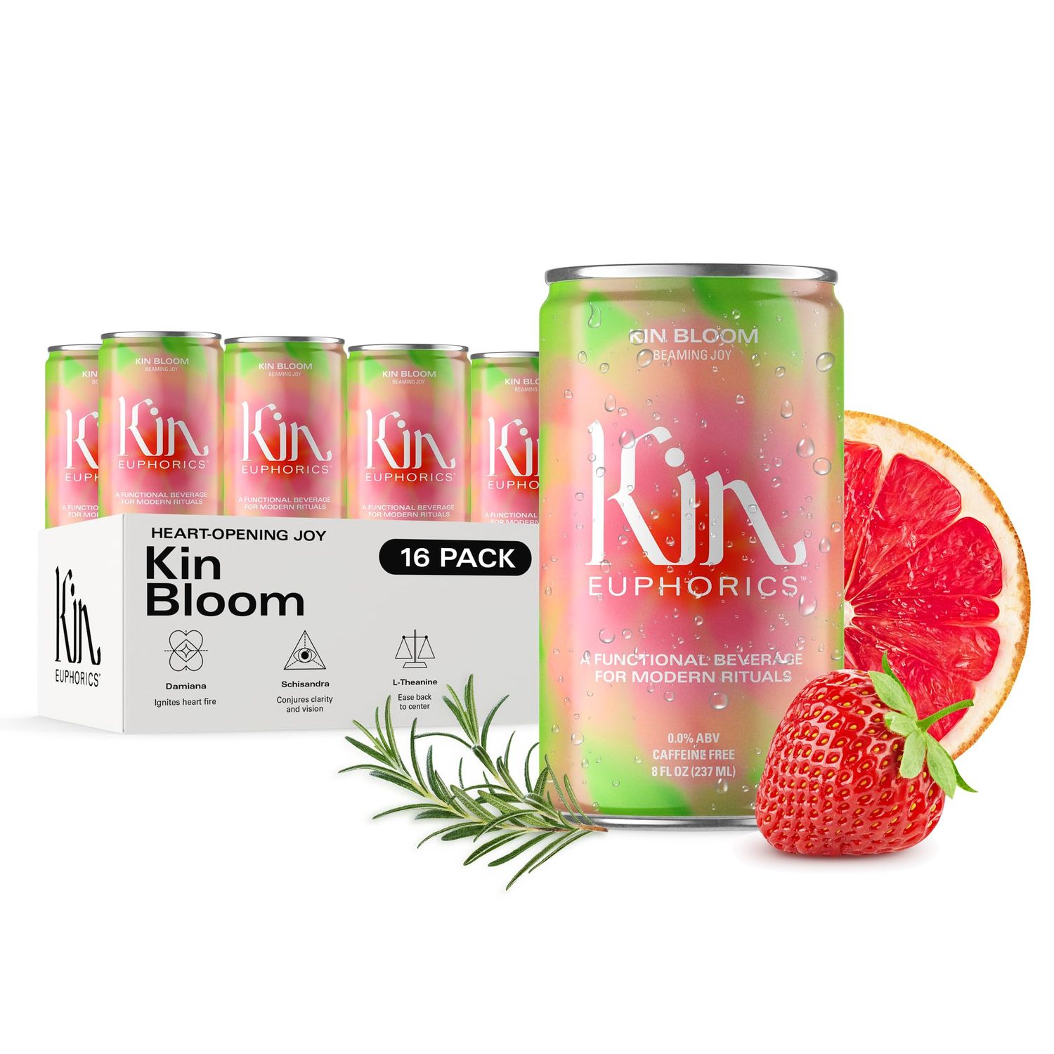 Kin Bloom by Kin Euphorics - 8 Fl Oz (16pk)