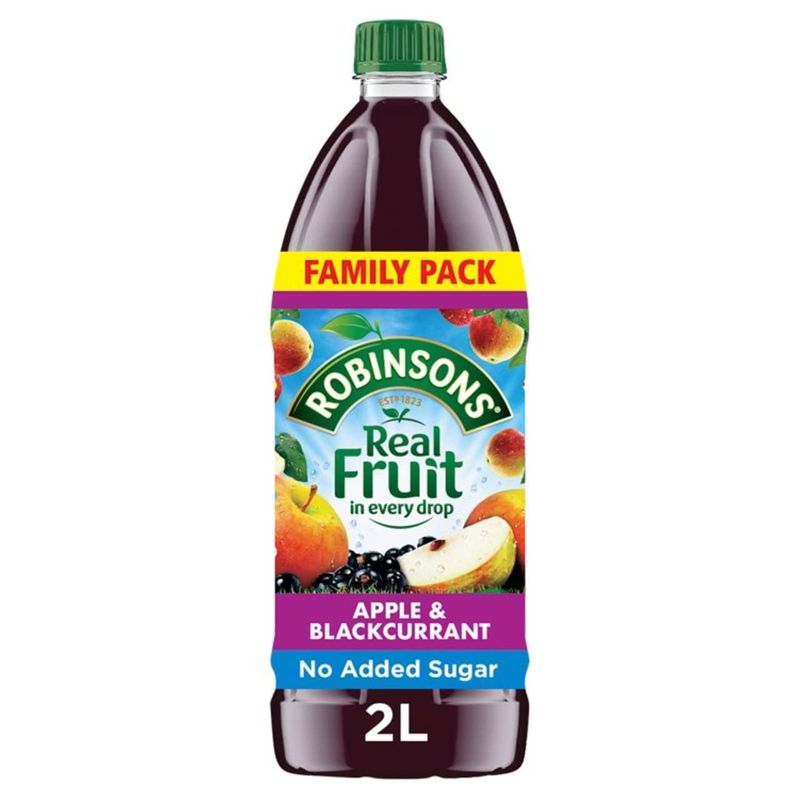 Robinsons Apple &amp; Blackcurrant No Added Sugar Squash 2L