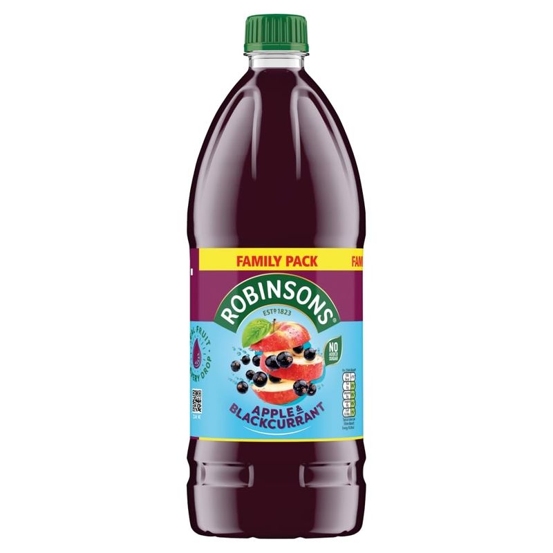 Robinsons Apple &amp; Blackcurrant No Added Sugar Squash 2L
