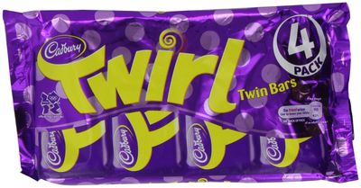 Original Cadbury Twirl Candy Bars Imported from the UK England Twirly Milk Chocolate Fingers Covered In Smooth Cadbury Milk Chocolate Bars Candy For An Afternoon Treat For That Chocolate Escape