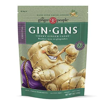 GIN GINS Original Ginger Chews - Natural Fresh Ginger Candy by The Ginger People - Individually Wrapped Healthy Candy - Original Flavor - 3oz Bag (Pack of 1)