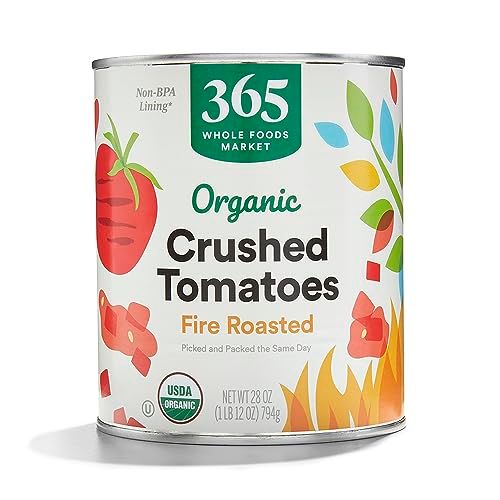 365 by Whole Foods Market, Tomatoes Crushed Fire Roasted Organic, 28 Ounce