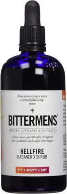 Bittermens Hellfire Habanero Shrub Cocktail Bitters, 5oz - For Modern Cocktails, A Hot Sauce Specifically Disigned for Cocktails and Other Beverages