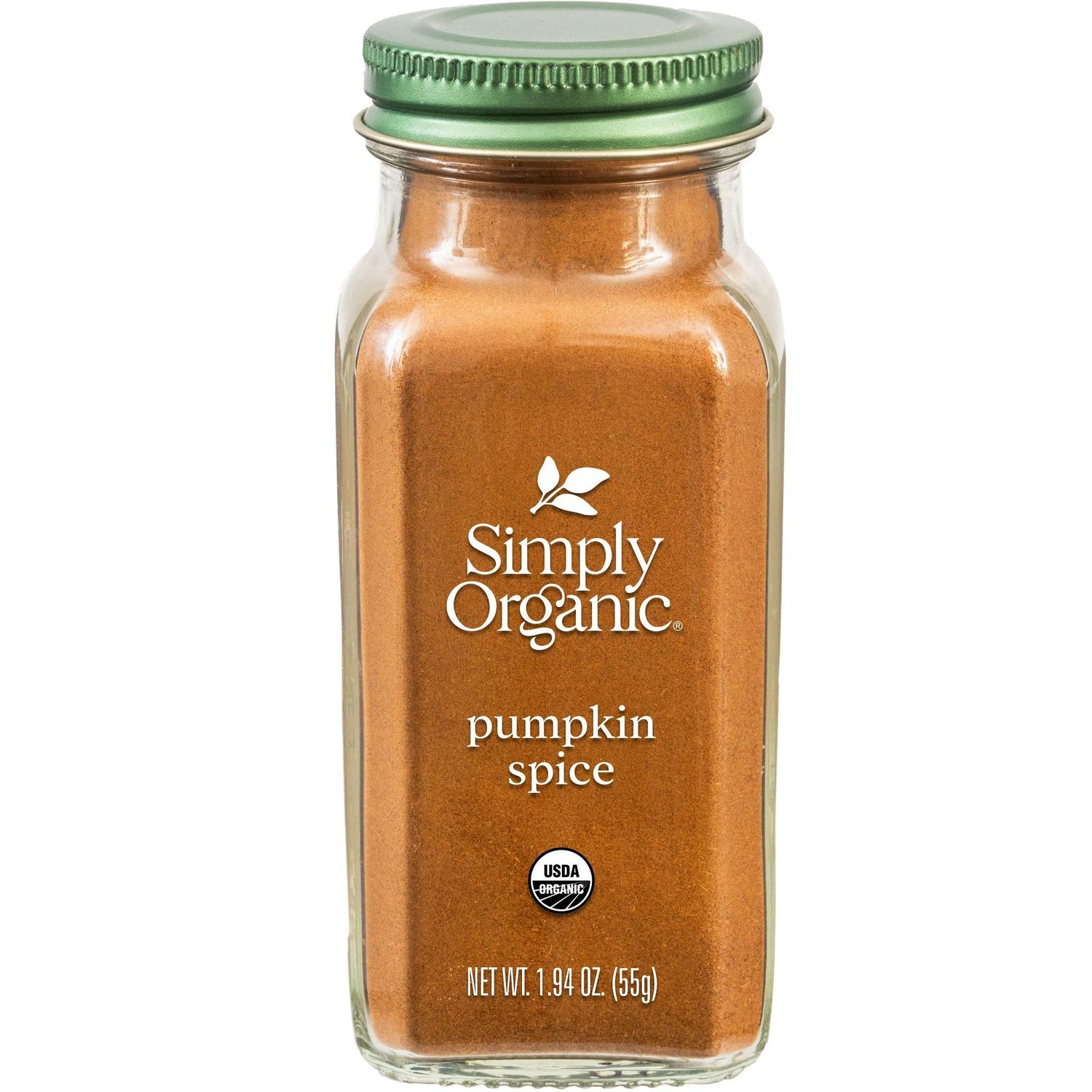 Simply Organic Pumpkin Spice, 1.94-Ounce Jar, Organic Nutmeg, Cloves, Ginger &amp; Cinnamon, Enhances Tea, Seasoning, Kosher