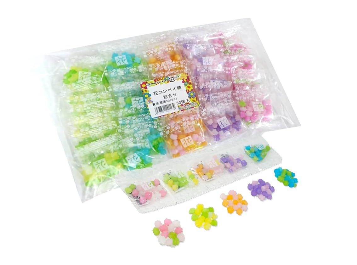 Hana Konpeito Mini Bag Pack Japanese Sugar Rock Candy (1)