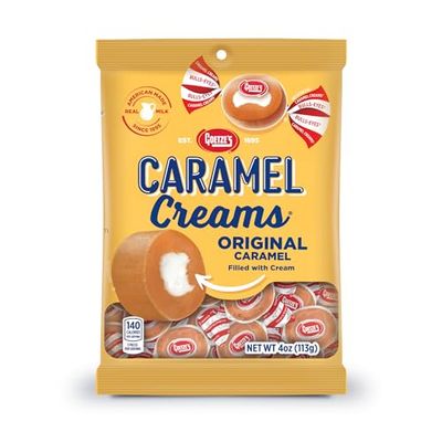 Goetze&#39;s Candy Vanilla Caramel Creams - 4 Ounce Bag - Fresh from the Factory