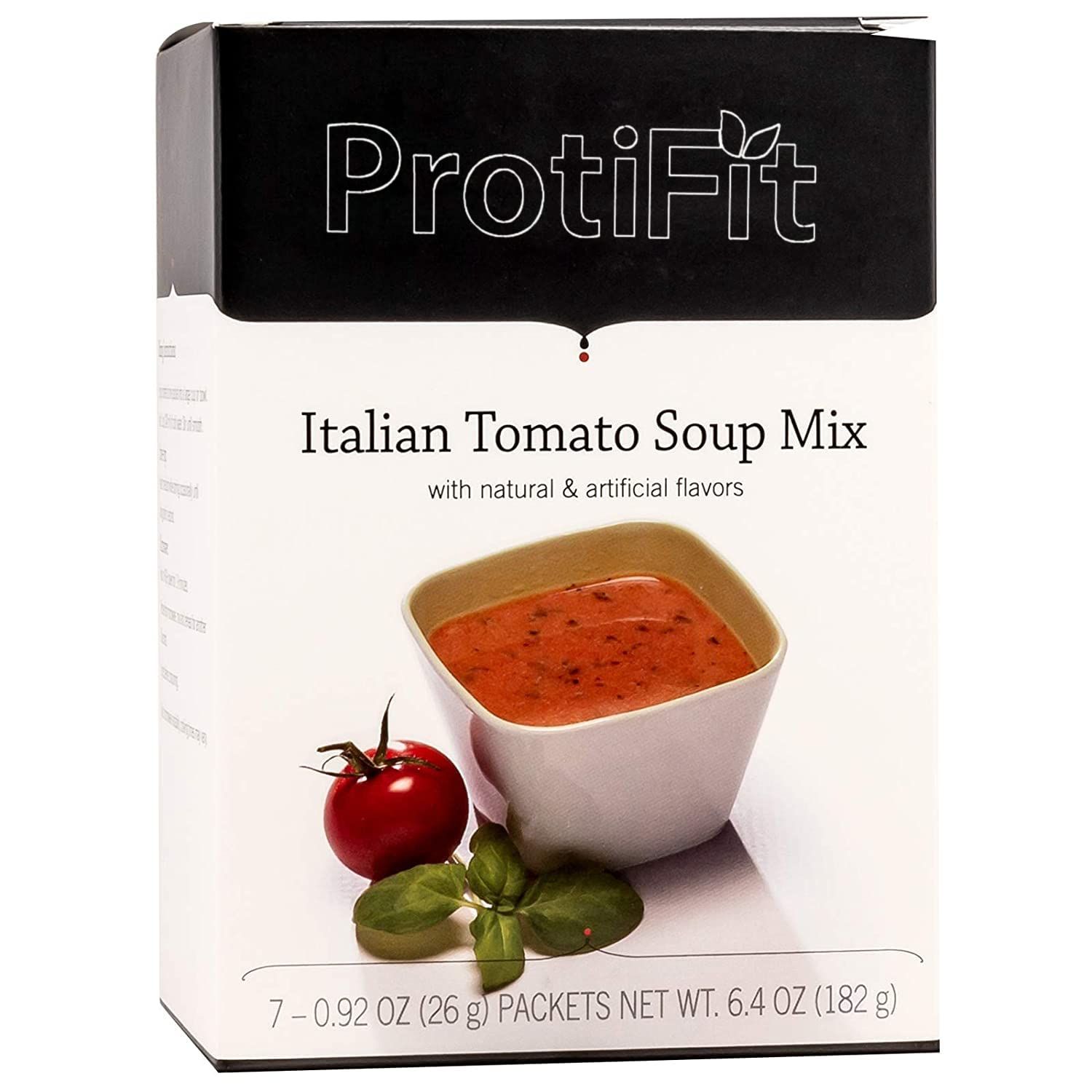 PROTIFIT - High Protein Soup Mix, 15g Protein, Low Calorie, Low Sugar, Low Fat, Low Carb, Ideal Protein Compatible, 7 Servings Per Box (1 Pack, Italian Tomato)