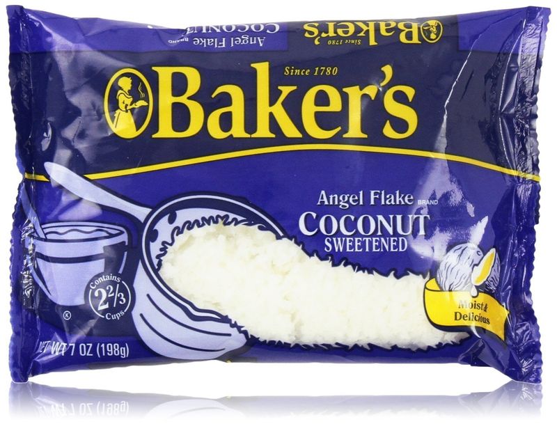 Baker&#39;s Angel Flake Coconut Sweetened 7 Ounce