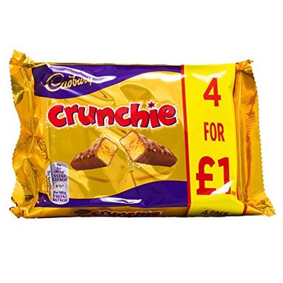 Cadbury Crunchie | 4 x 4 Bar Multipacks | 16 Bars Total