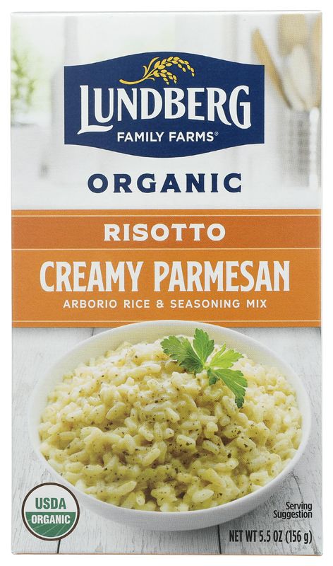Lundberg Family Farms - Traditional Italian Risotto, Creamy Parmesan, Convenient Side Dish, 20 Minute Cook Time, Pantry Staple, Sustainably Farmed, Gluten-Free, 5.5 oz